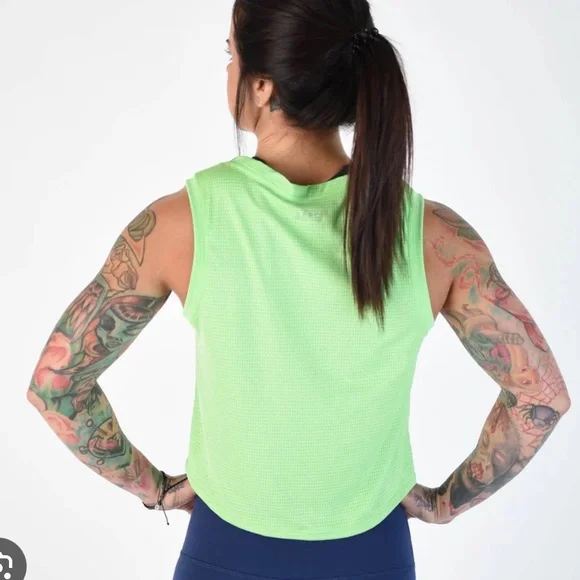 Fleo Dylan Muscle Crop - Lemon Zest - Picture 8 of 8